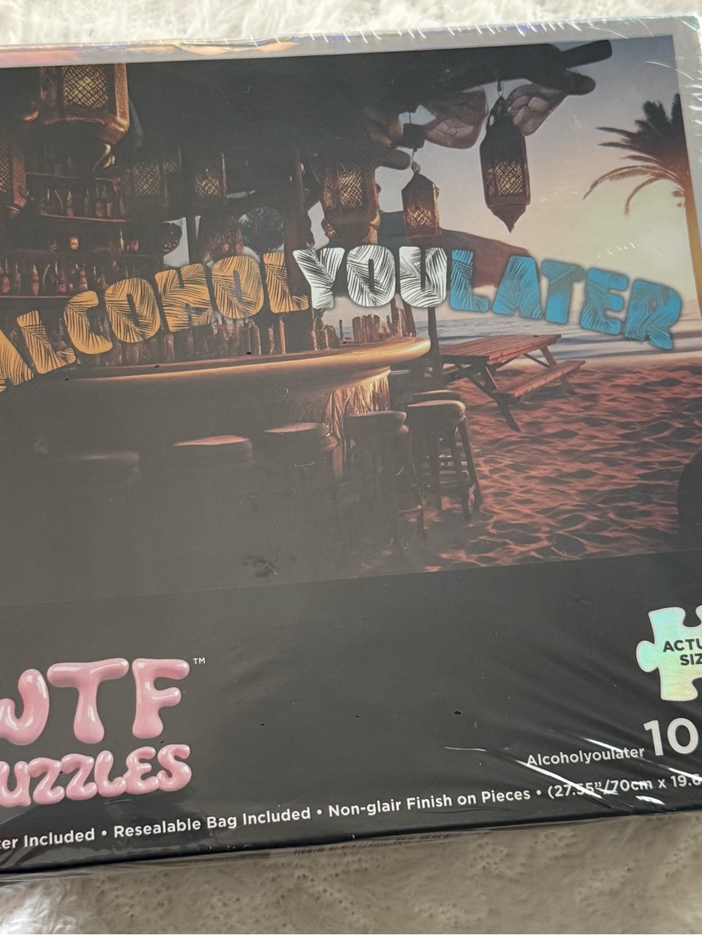 Alcoholyoulater 1000 Piece Jigsaw Puzzle WTF New